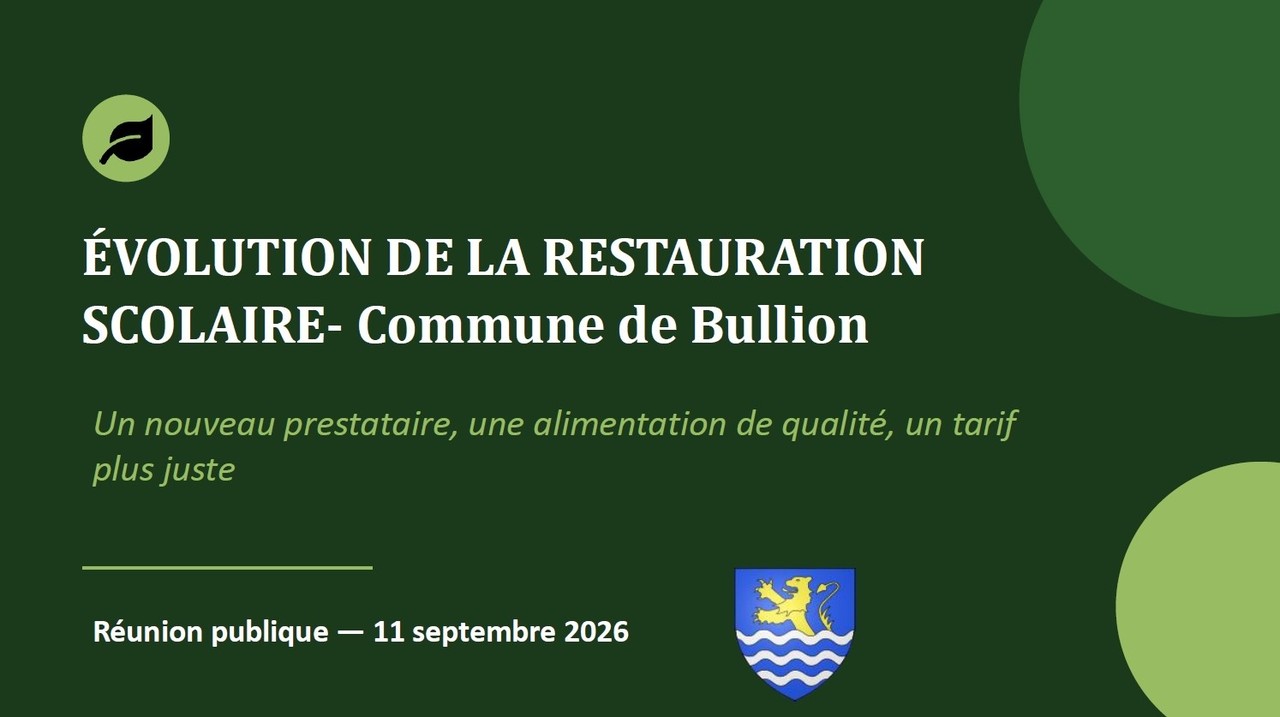 Support réunion publique - Cantine Image 1